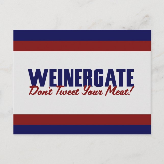 Cartão Postal Anthony Weiner (Frente)