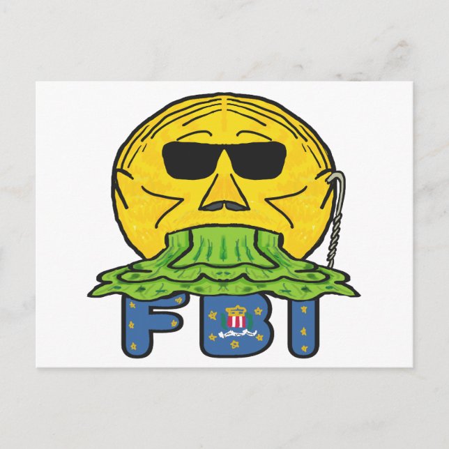 Cartão Postal Anti-FBI (Frente)