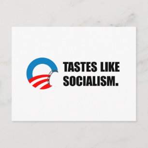 Cartão Postal Anti-Obama Bumpersticker - Gosto como o Socialismo