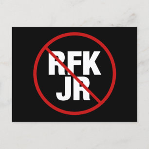 Cartão Postal Anti RFK Jr. Votam Contra Robert F. Kennedy Yard