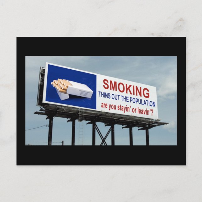Cartão Postal Anti-Tabagismo - (Frente)