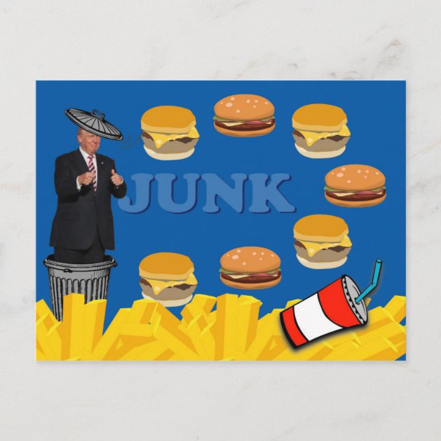 Cartão Postal Anti-Trump/Junk (Frente)
