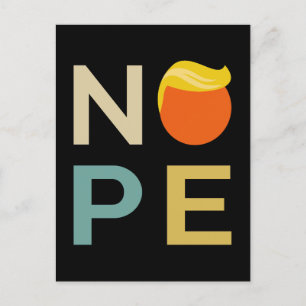 Cartão Postal Anti-Trump - Nope Edition III