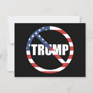 Cartão Postal Anti-Trump Pro-Democracia