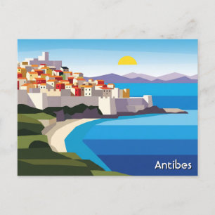 Cartão Postal Antibes France Viagem