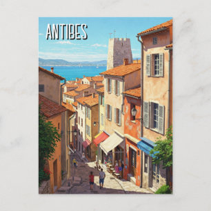 Cartão Postal Antibes France Viagem