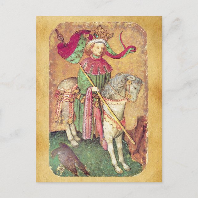 Cartão Postal Anticos Tarots/Cartões de Tribunal Alemão/Rei dos  (Frente)