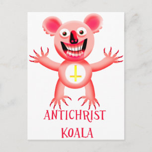 CARTÃO POSTAL ANTICRISTÃO KOALA