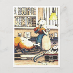 Cartão Postal: Antics in the Kitchen