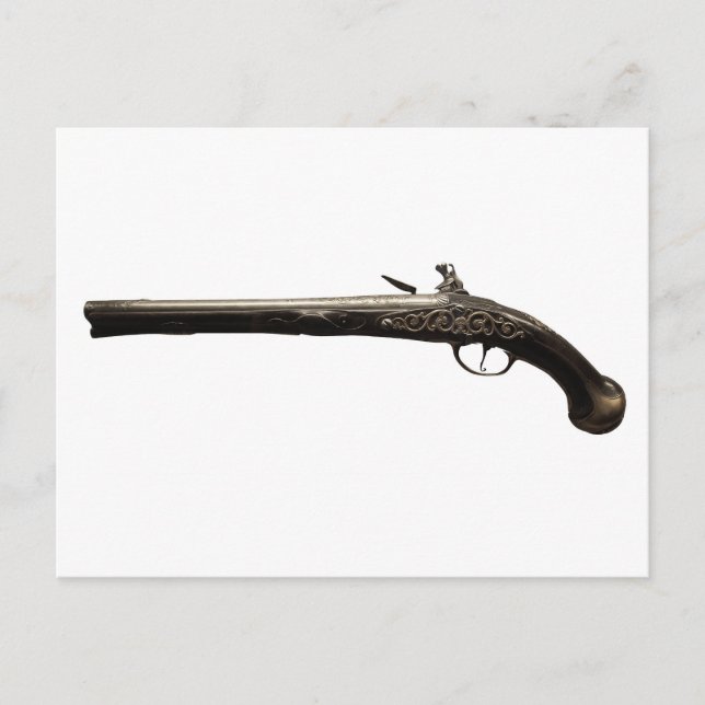 Cartão Postal Antiga arma (Frente)