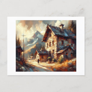 Cartão Postal Antiga Casa de Pedra,