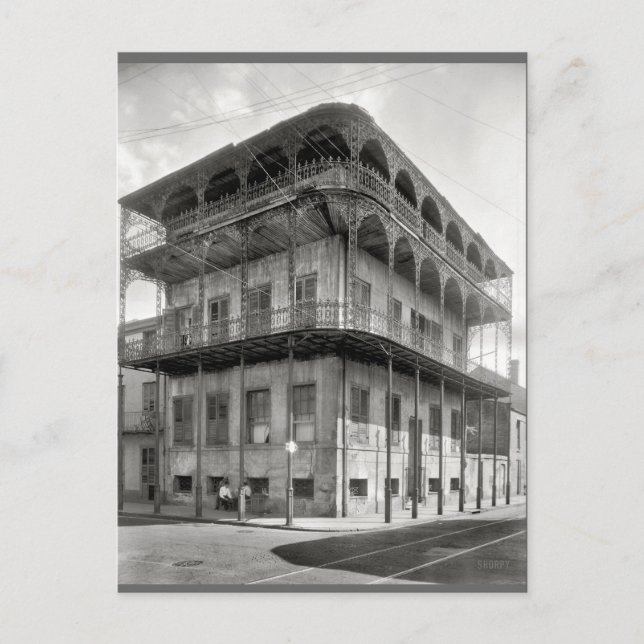 Cartão Postal Antiga Casa do Quarto Francês (Frente)