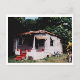 Cartão Postal Antiga Casa jamaicana
