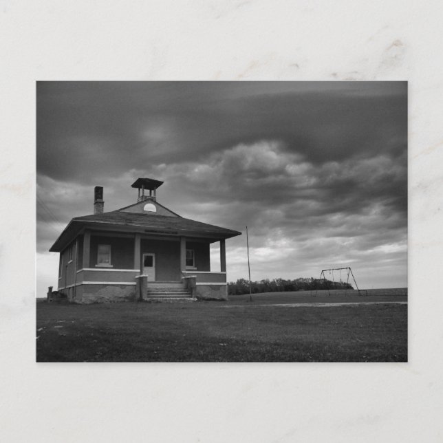 Cartão Postal Antiga Escola Bergen (Frente)