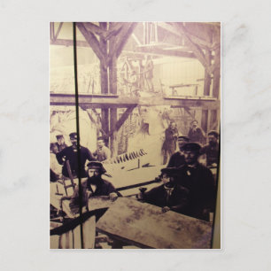 Cartão Postal Antiga estátua fotográfica da Fábrica da Liberd