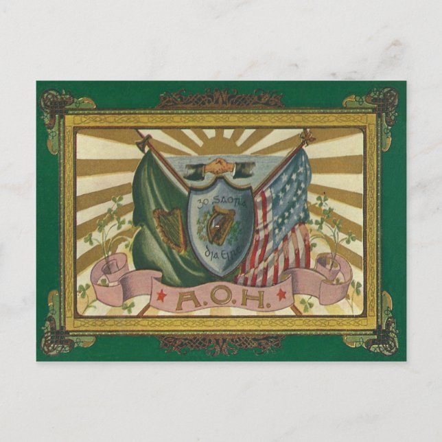 Cartão Postal Antiga Ordem dos Hibernianos (Frente)