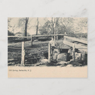 Cartão Postal Antiga Primavera, Belleville, NJ 1907 Vintage