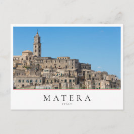 Cartão Postal Antiga Sassi di Matera cidade na Itália