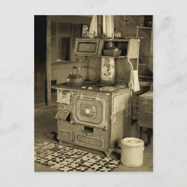 Cartão Postal Antiga Stove (Frente)