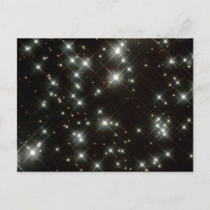 Cartão Postal Antigas Estrelas Brancas Na Galáxia Via Látea