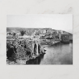 Cartão Postal Antigas Tíerias no Mar da Galileia