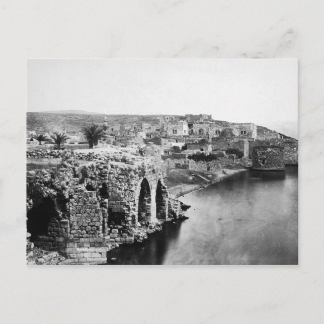 Cartão Postal Antigas Tíerias no Mar da Galileia (Frente)