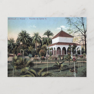 Cartão Postal Antigo - Alcazar, Sevilha, Espanha