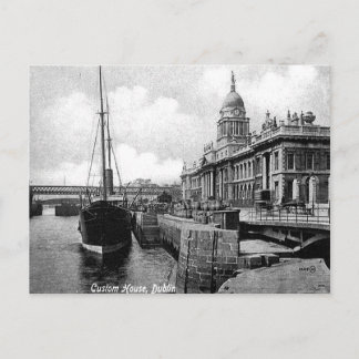 Cartão postal antigo - Alfândega House, Dublin