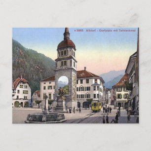 Cartão postal antigo - Altdorf, Uri. Suíça