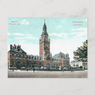 Cartão postal antigo - Antuérpia/Anvers, Bélgic
