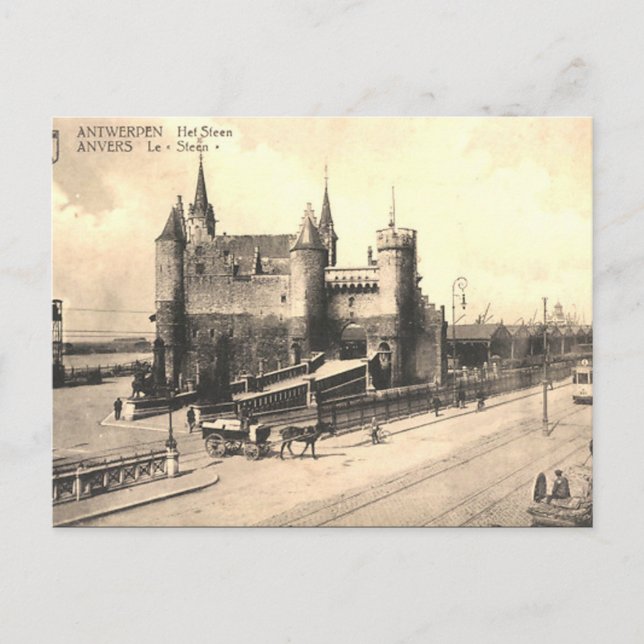 Cartão Postal Antigo - Antuérpia/Anvers, Bélgica (Frente)