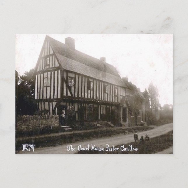 Cartão postal antigo - Aston Cantlow, Warwickshire (Frente)