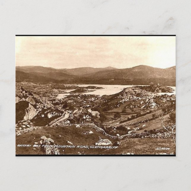 Cartão Postal Antigo - Baía de Bantry, Condado de  (Frente)