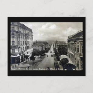 Cartão Postal Antigo - Belgrado 1928