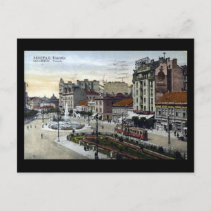 Cartão postal antigo - Belgrado, Terazije em 1934