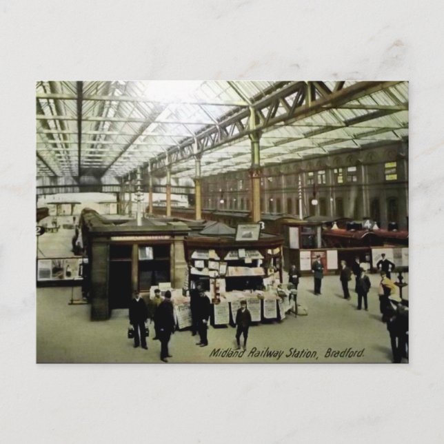 Cartão Postal Antigo - Bradford, Yorkshire (Frente)