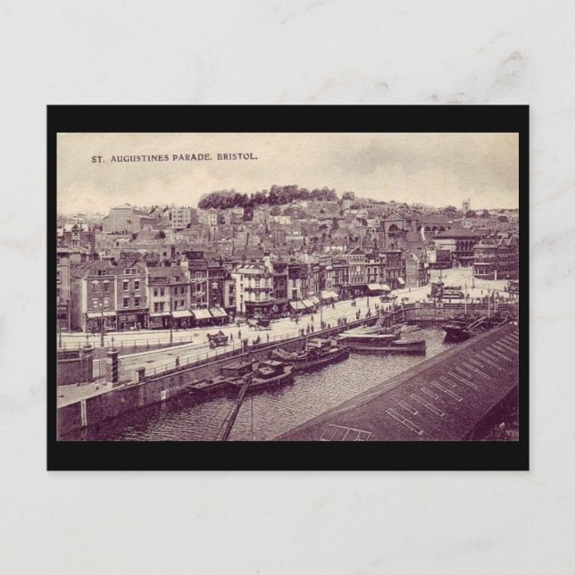 Cartão postal antigo - Bristol, Inglaterra (Frente)