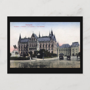 Cartão Postal Antigo - Budapeste, Parlamento 1913