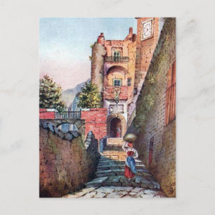 Cartão postal antigo - Capri, Itália