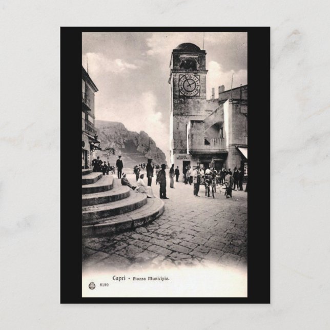 Cartão postal antigo - Capri, Itália (Frente)