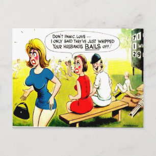 Cartão Postal Antigo - Cartão Postal de Críquete C