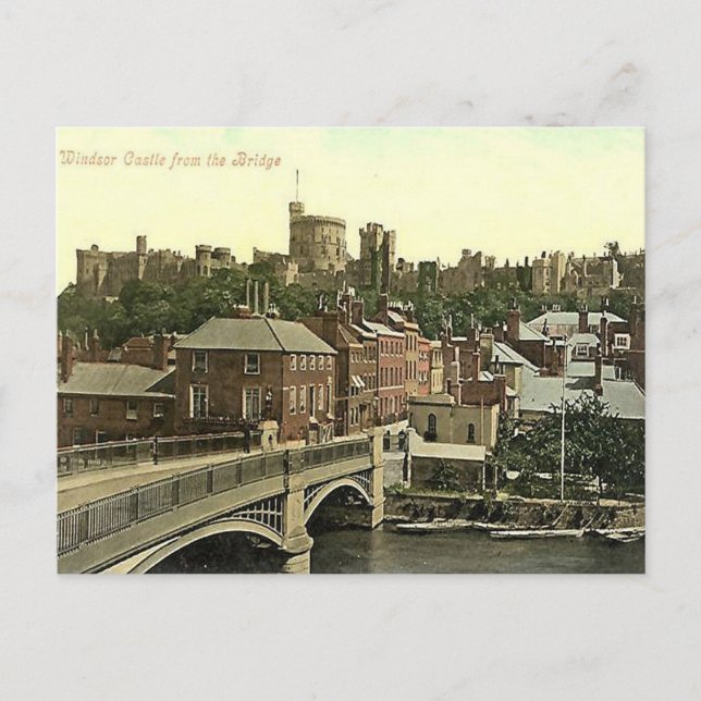Cartão Postal Antigo - Castelo de Windsor (Frente)