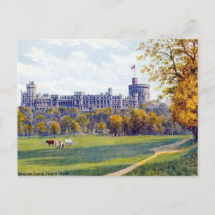 Cartão Postal Antigo - Castelo de Windsor, Frente 