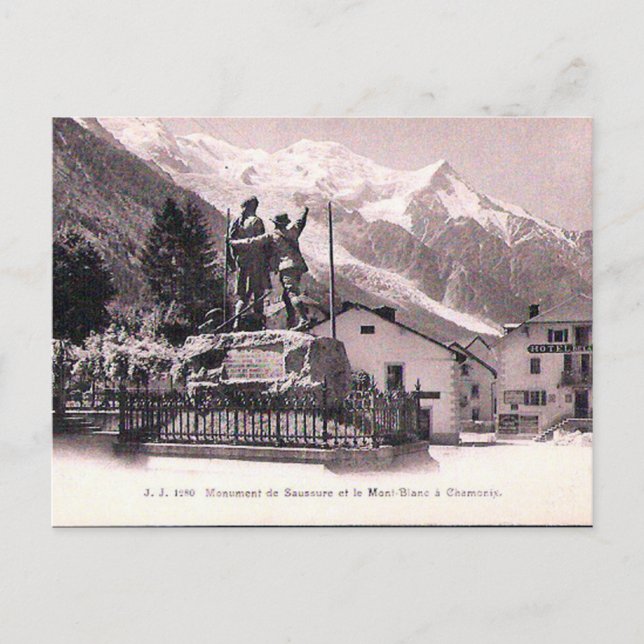 Cartão postal antigo - Chamonix et Mont Blanc (Frente)