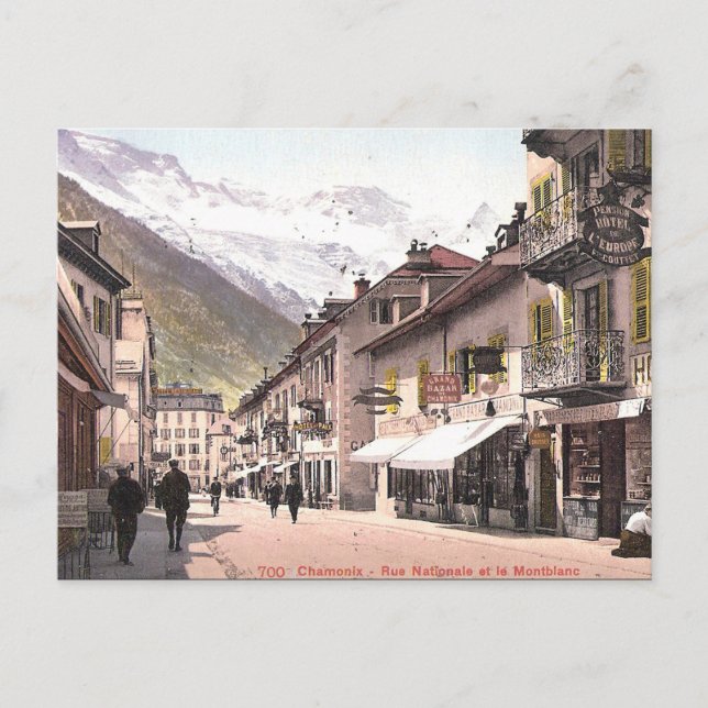 Cartão postal antigo - Chamonix, Haute Savoie (Frente)