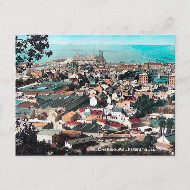 Cartão postal antigo - Cherbourg, Manche (Frente)