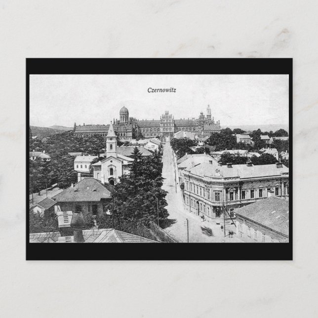 Cartão postal antigo - Chernivtsi (Czernowitz), Uc (Frente)