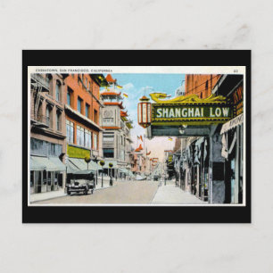 Cartão Postal Antigo - Chinatown, São Francisco
