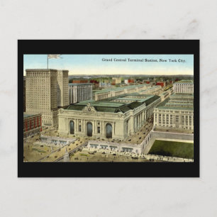 Cartão Postal Antigo, Cidade de Nova York, Estação