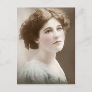 Cartão Postal Antigo Colorido Vitoriano Eduardiano